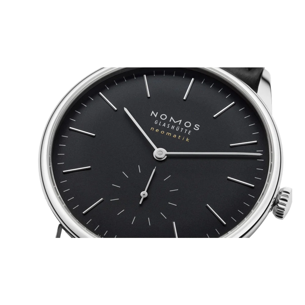 Orion Neomatik Sapphire Back 39mm - Black on Strap - Image 2