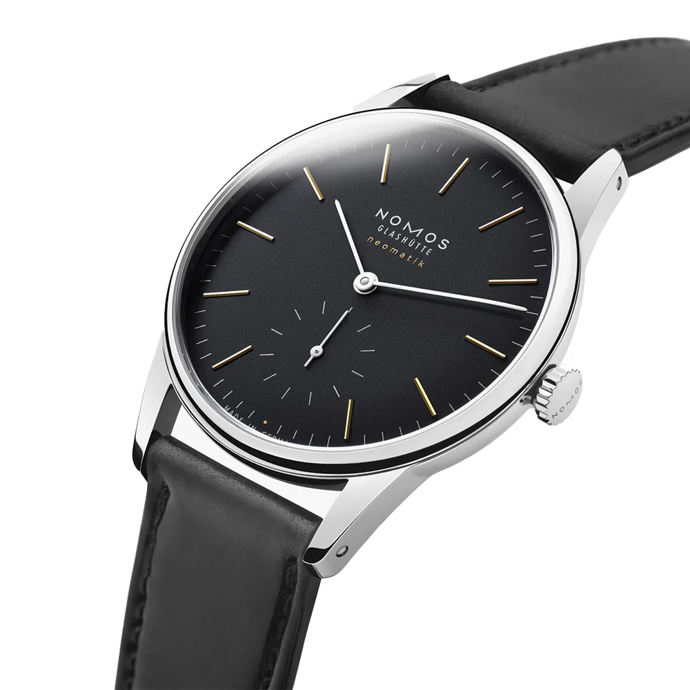 Orion Neomatik Sapphire Back 36mm - Black on Strap - Image 2