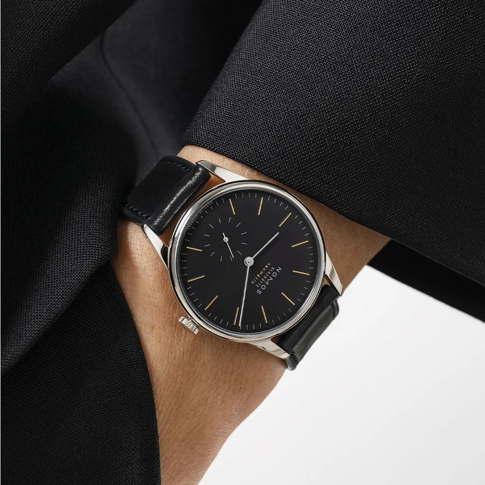 Orion Neomatik Sapphire Back 36mm - Black on Strap - Image 3