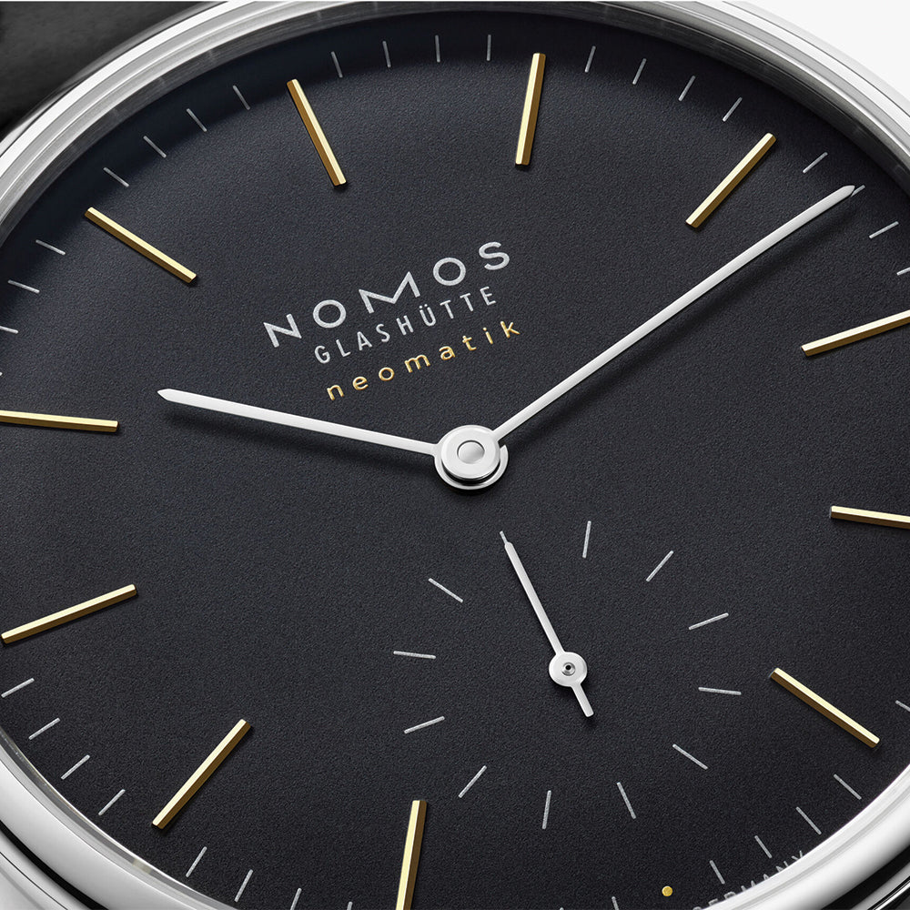Orion Neomatik Sapphire Back 36mm - Black on Strap - Image 4