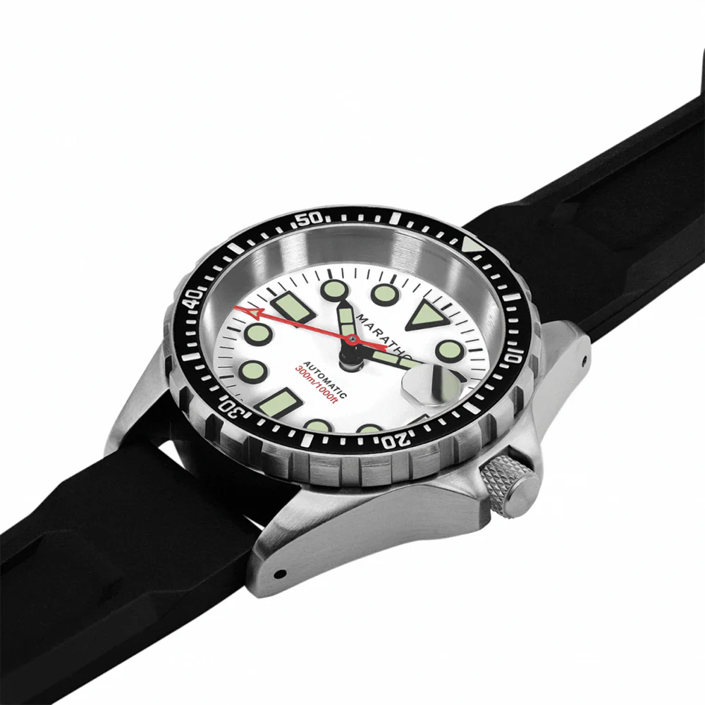 OSAR-D Type I Automatic with Date 36mm - Arctic on Rubber Strap - Image 2