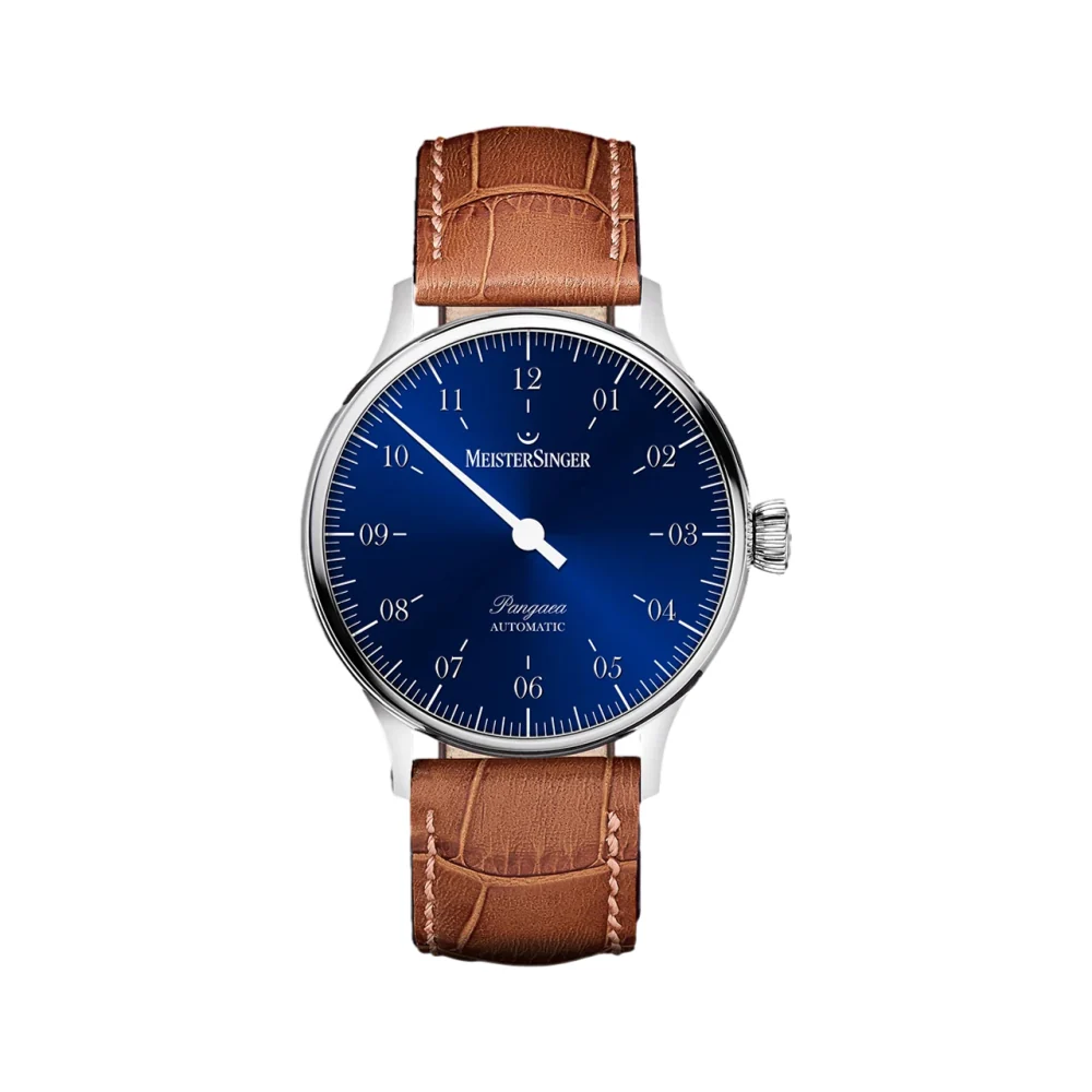 Pangaea 40mm - Blue on Leather Strap