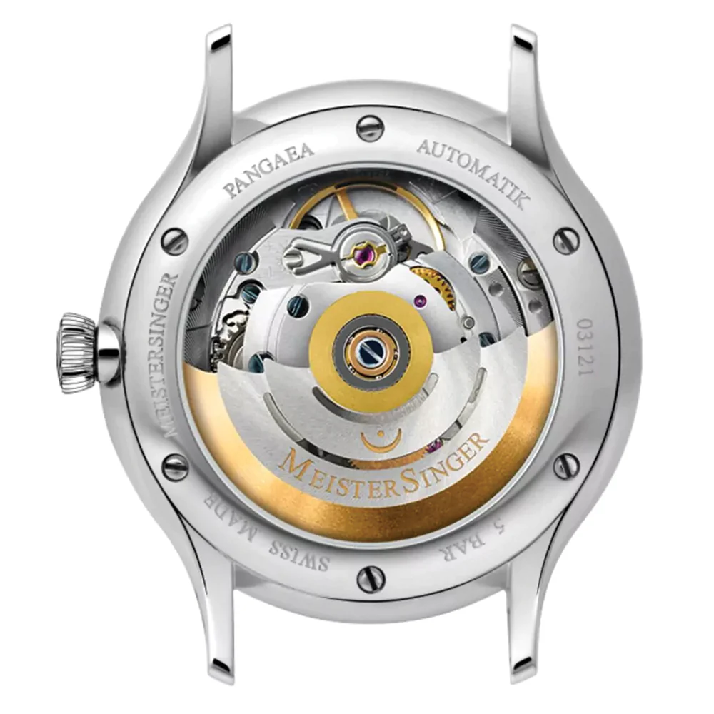 Pangaea Day Date Automatic 40mm - Grey on Brown Calf Leather - Image 4