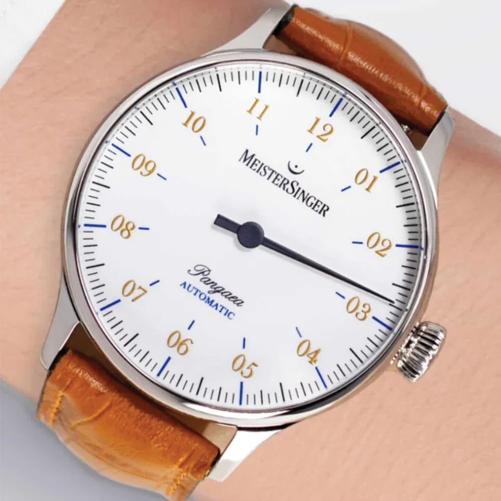 Pangaea 40mm - White on Leather Strap - Image 3