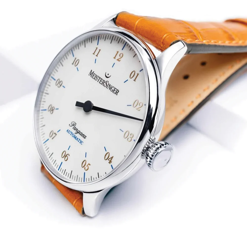 Pangaea 40mm - White on Leather Strap - Image 4