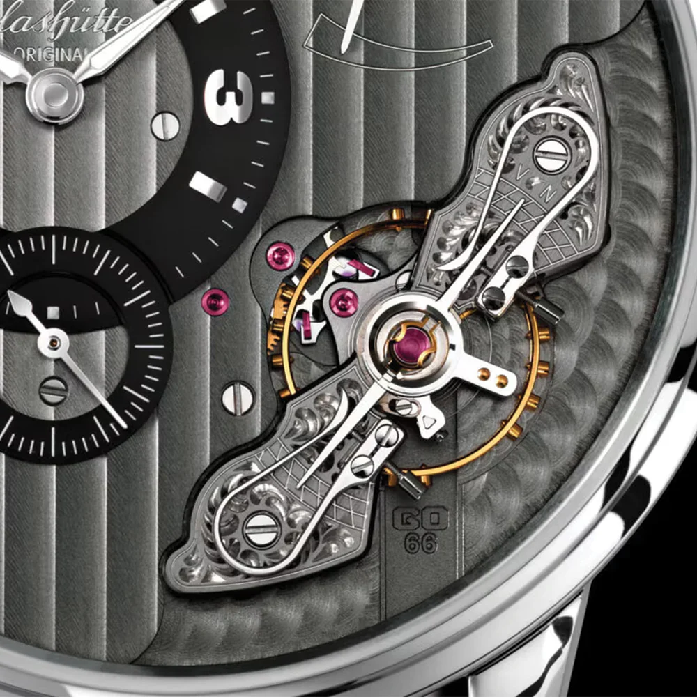 PanoInverse 42mm - Galvanized Black on Leather Strap - Image 5