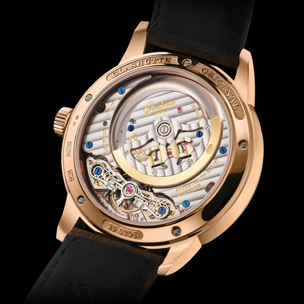 PanoMaticCalendar Red Gold 42mm - Ivory on Strap - Image 6