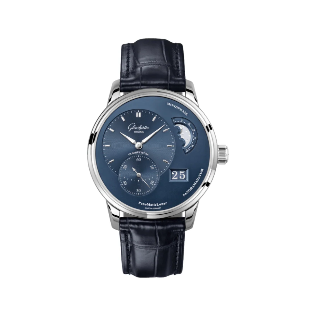 PanoMaticLunar 40mm - Blue on Strap