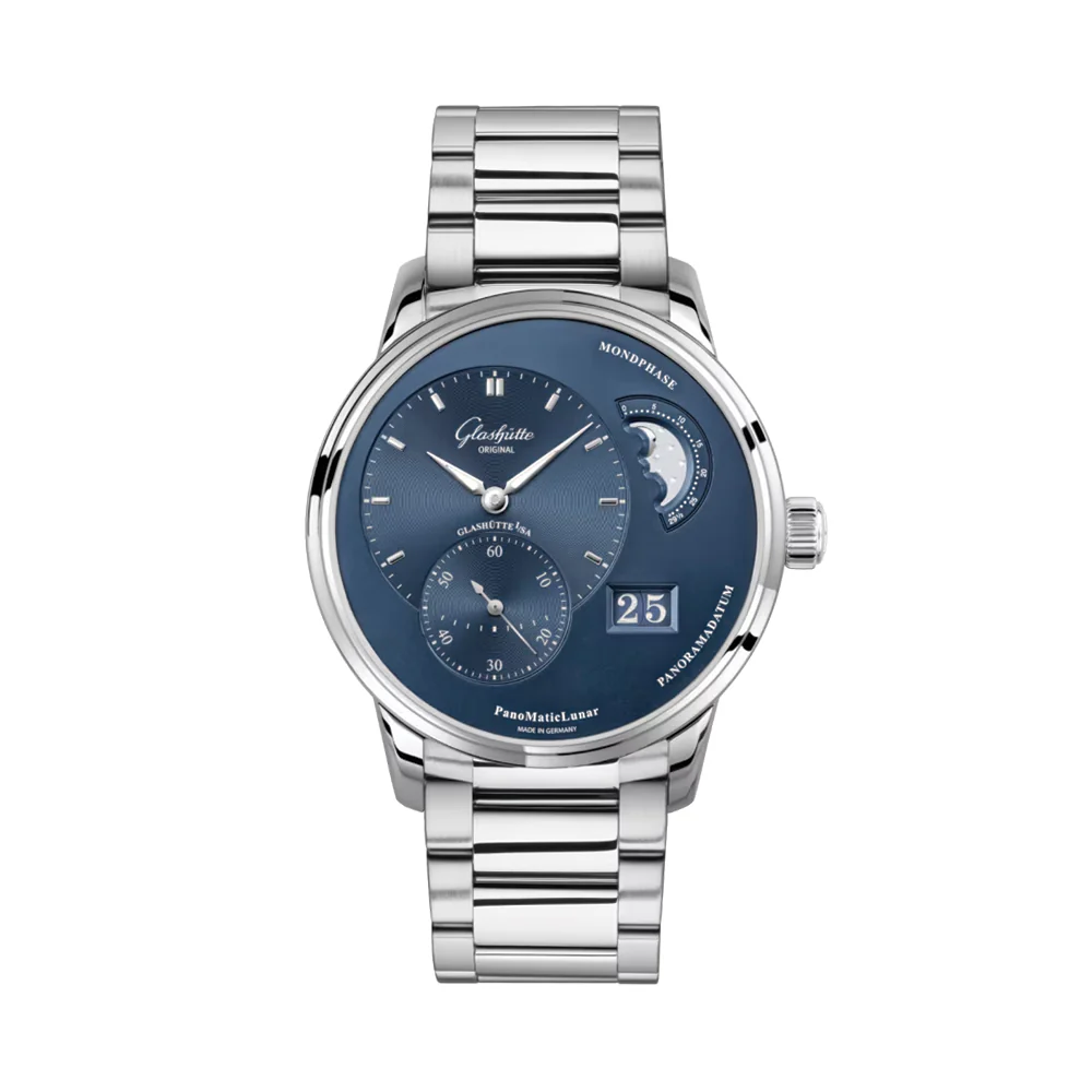 PanoMaticLunar 40mm - Blue on Bracelet