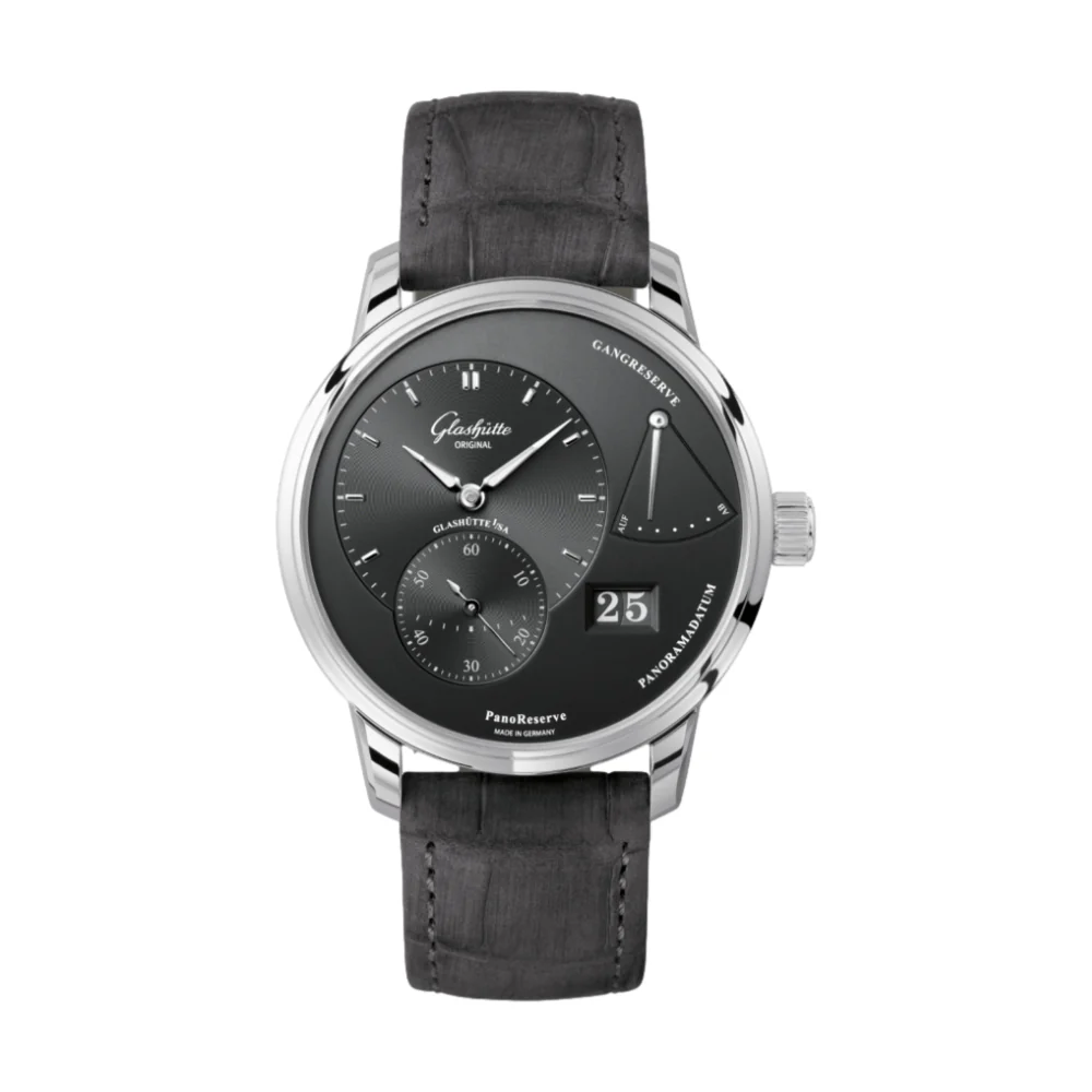 PanoReserve 40mm - Dark Grey on Leather Strap