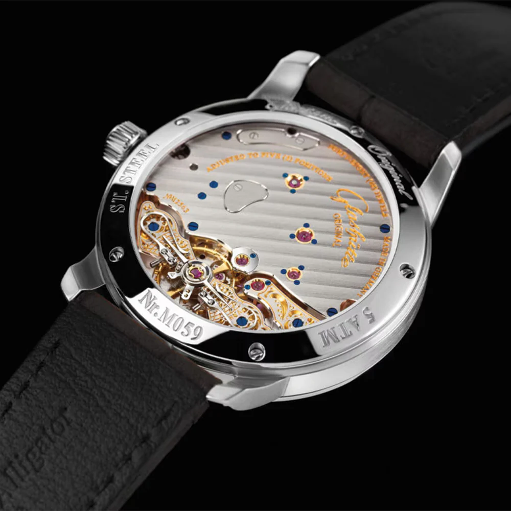 PanoReserve 40mm - Dark Grey on Leather Strap - Image 5