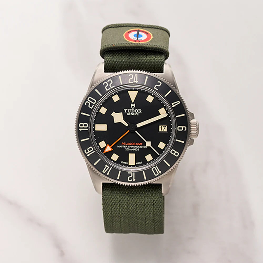 Pelagos FXD GMT Titanium 42mm - Black on Fabric Strap - Image 2