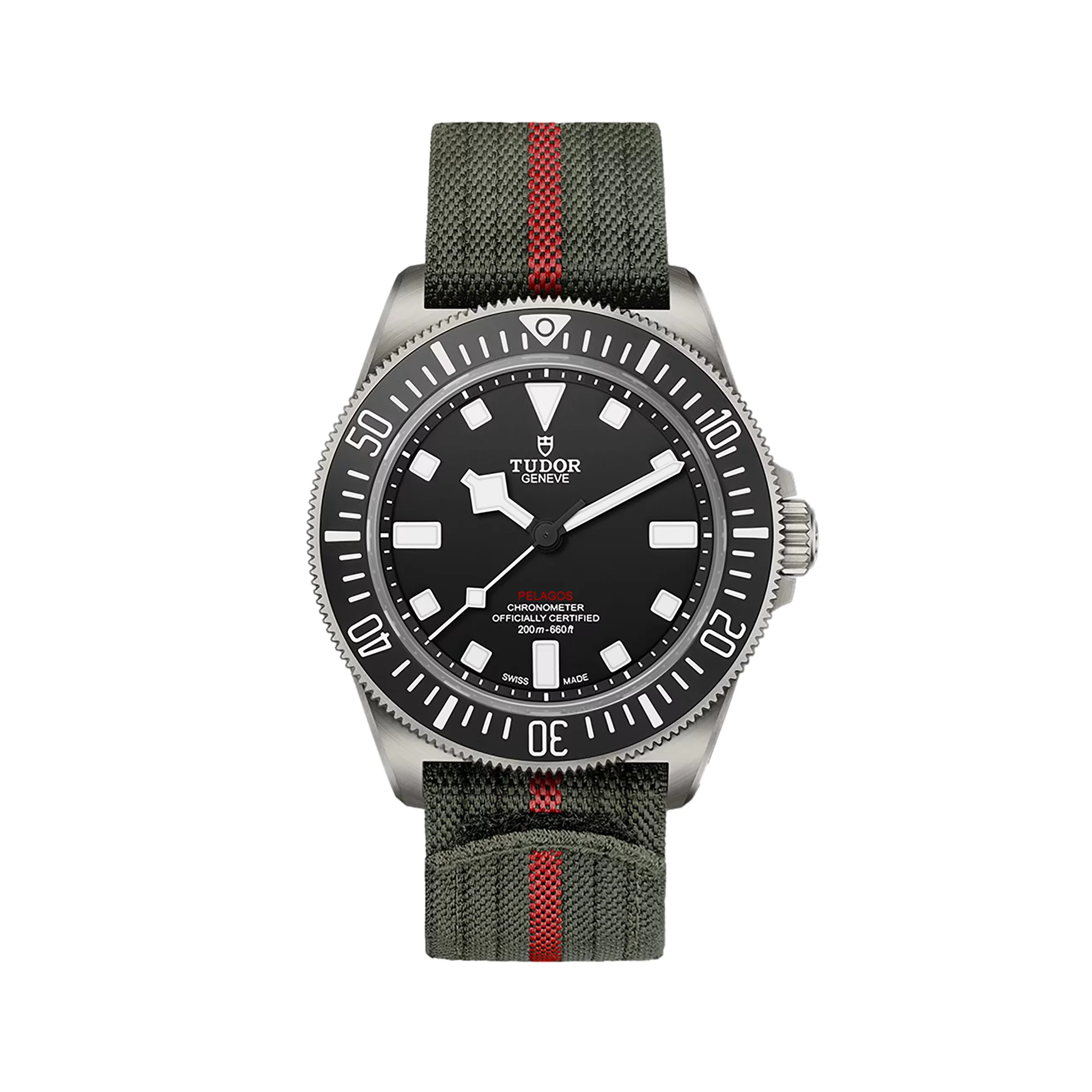 Pelagos FXD Titanium 42mm - Black on Fabric Strap w/ Extra Rubber Strap