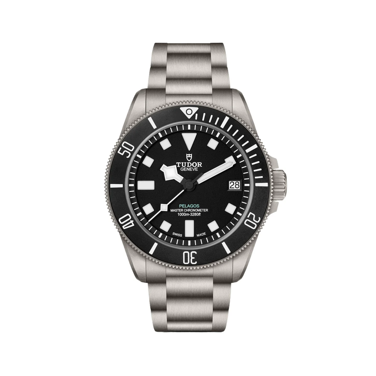 Pelagos Ultra Titanium 43mm - Black on Bracelet w/ Extra Rubber Strap