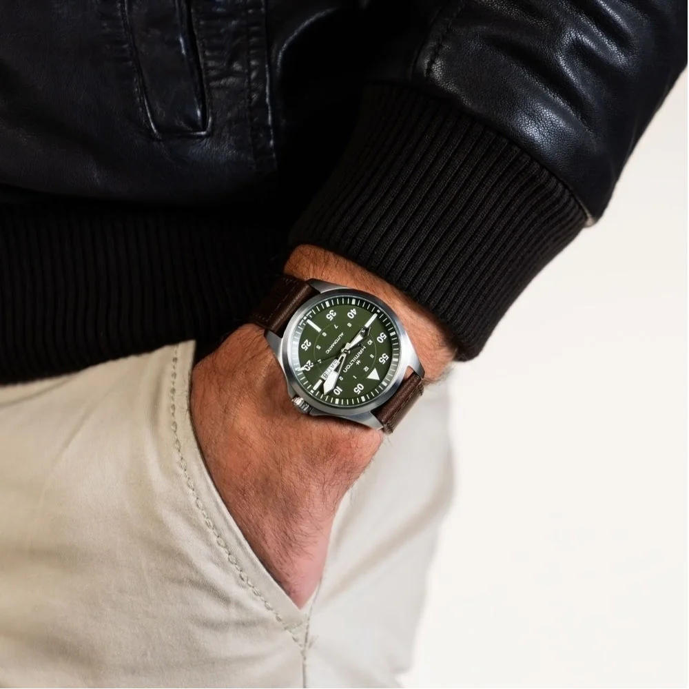 Pilot Day Date 42mm Green Dial on Strap - Image 3