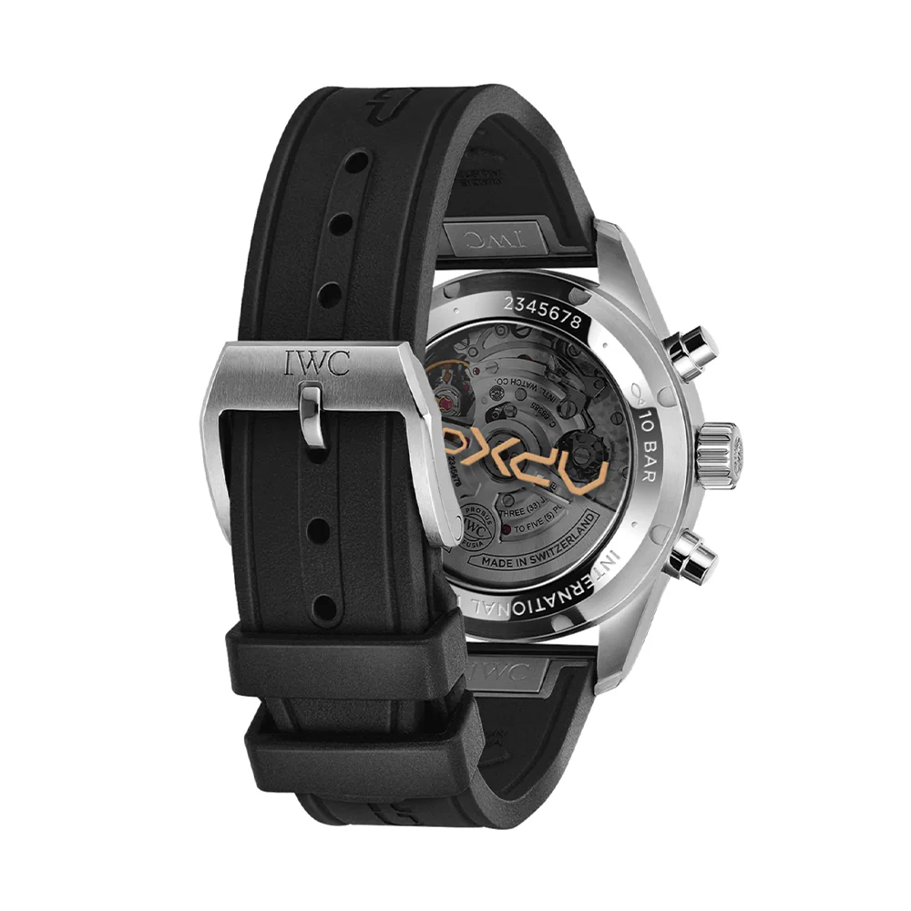Pilot’s Watch Chronograph APXGP Gold Accents 41mm - Black on Rubber Strap - Image 4