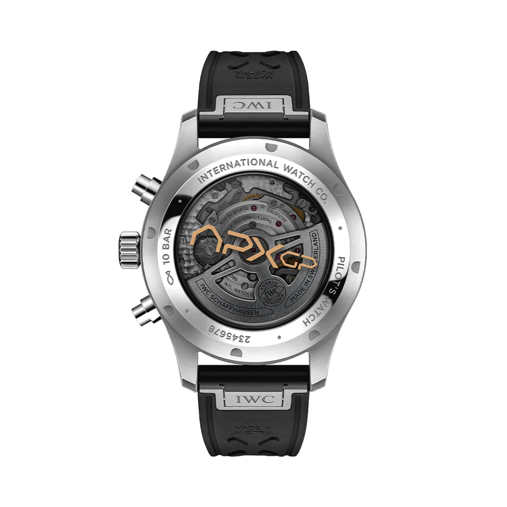 Pilot’s Watch Chronograph APXGP Gold Accents 43mm - Black on Rubber Strap - Image 3