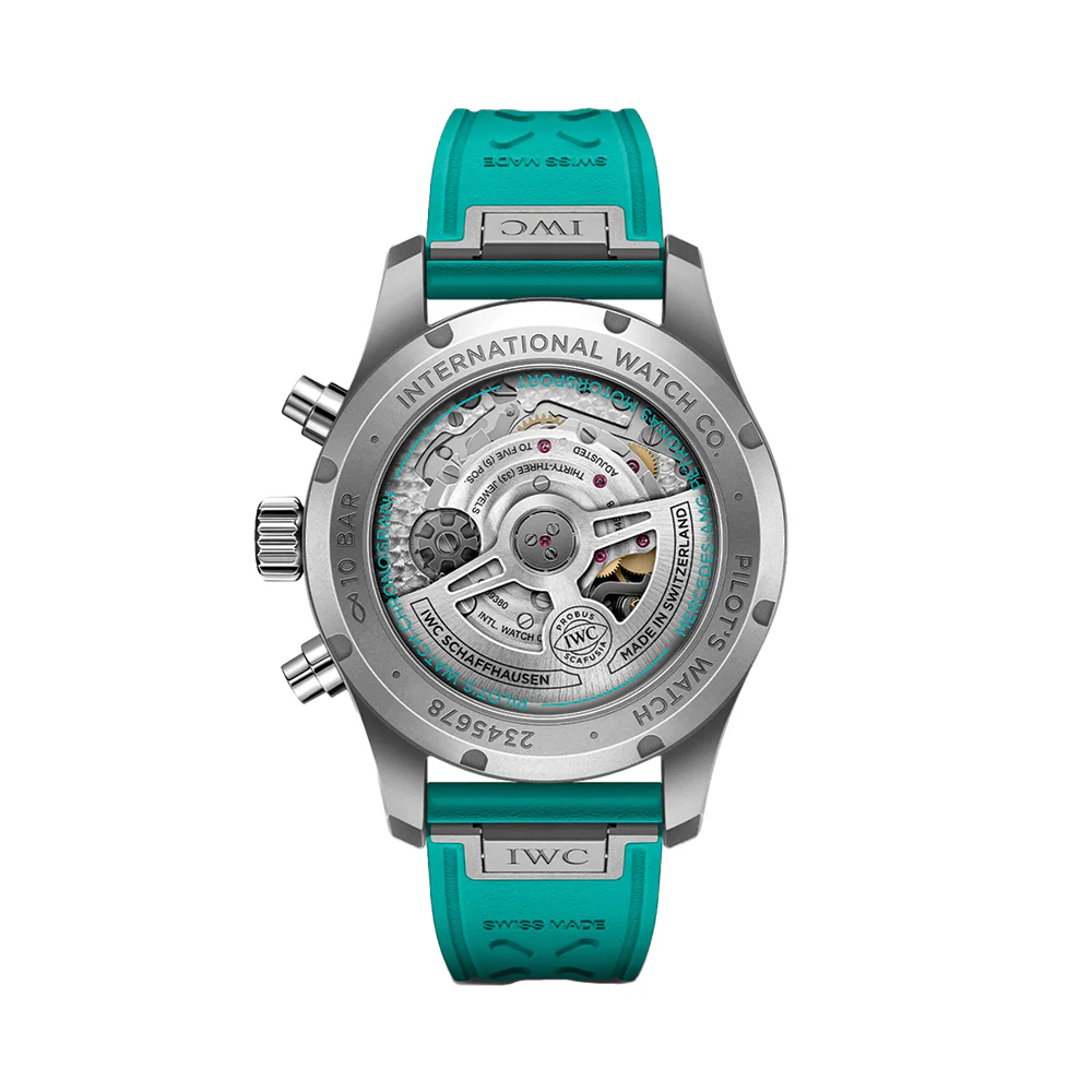 Pilot’s Watch Chronograph “Mercedes-AMG PETRONAS Formula One™ Team” Edition 41mm - Black on Rubber Strap - Image 2