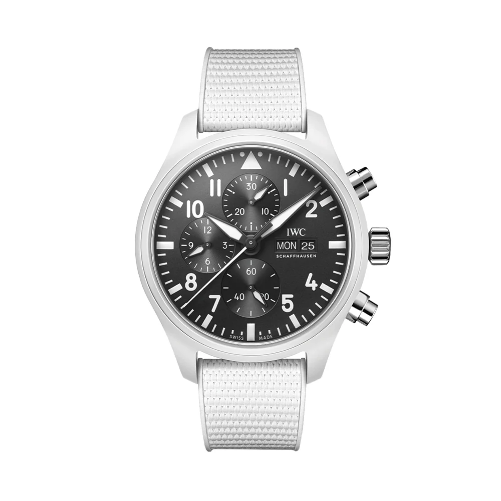 Pilot’s Watch Chronograph TOP GUN Edition “Lake Tahoe” Ceramic Case 44.5mm - Black on Rubber Strap