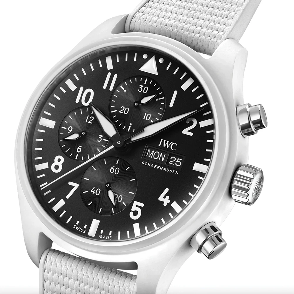 Pilot’s Watch Chronograph TOP GUN Edition “Lake Tahoe” Ceramic Case 44.5mm - Black on Rubber Strap - Image 2
