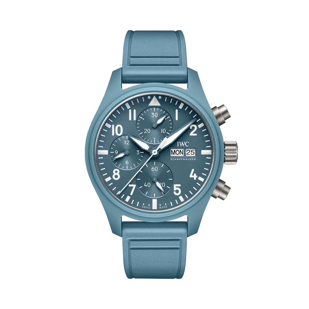 Pilot’s Watch Chronograph TOP GUN Miramar Ceramic Case 41mm - Blue on Rubber Strap