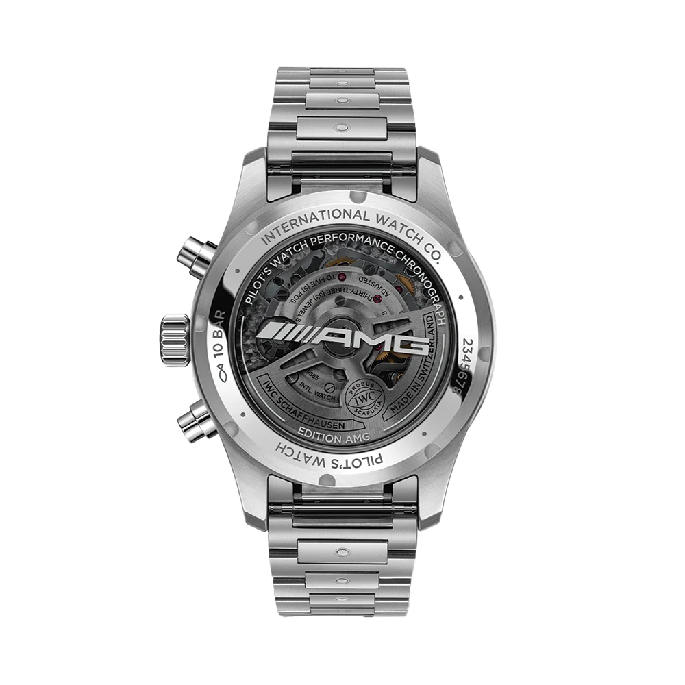 Pilot’s Watch Performance Chronograph AMG Titanium Case 41mm - Black on Bracelet - Image 3
