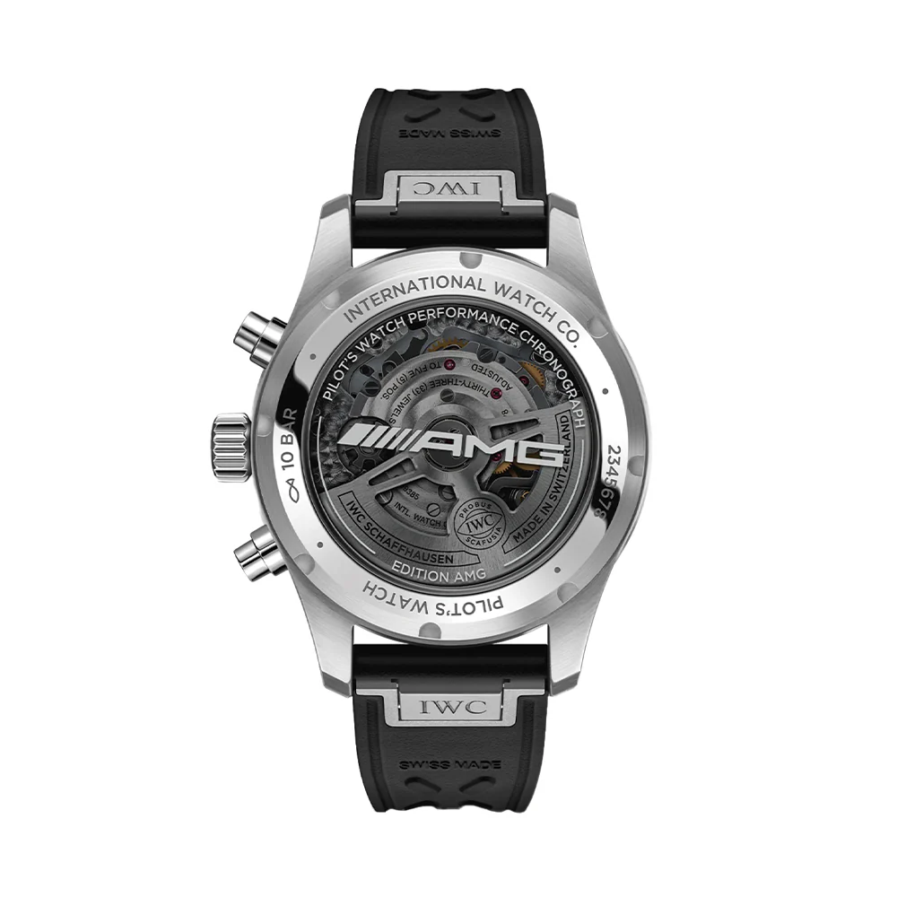 Pilot’s Watch Performance Chronograph AMG Titanium Case 41mm - Black on Rubber Strap - Image 3