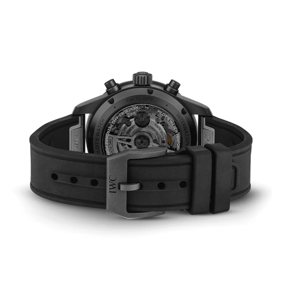 Pilot’s Watch Performance Chronograph Mercedes-AMG PETRONAS Formula One™ Team Ceratanium® Case 41mm - Black on Rubber Strap - Image 4