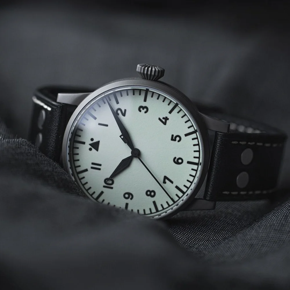 Pilot Watch Original Venedig 42mm - White on Leather Strap - Image 2