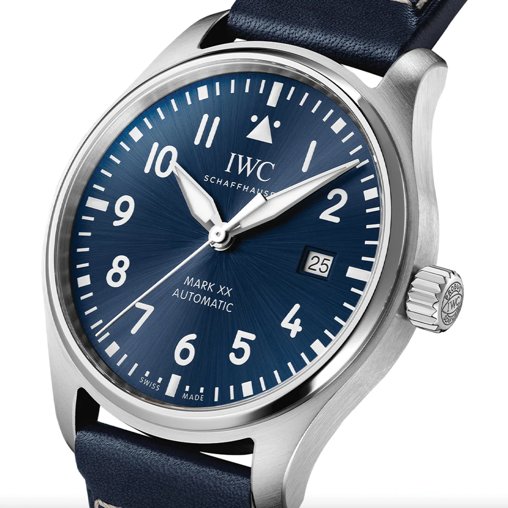 Pilot's Watch Automatic Mark XX 40mm - Blue on Leather Strap - Image 2