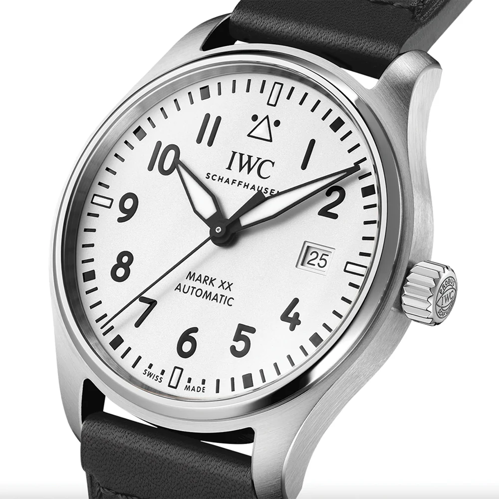 Pilot's Watch Automatic Mark XX 40mm - Silver-Plated on Leather Strap - Image 2