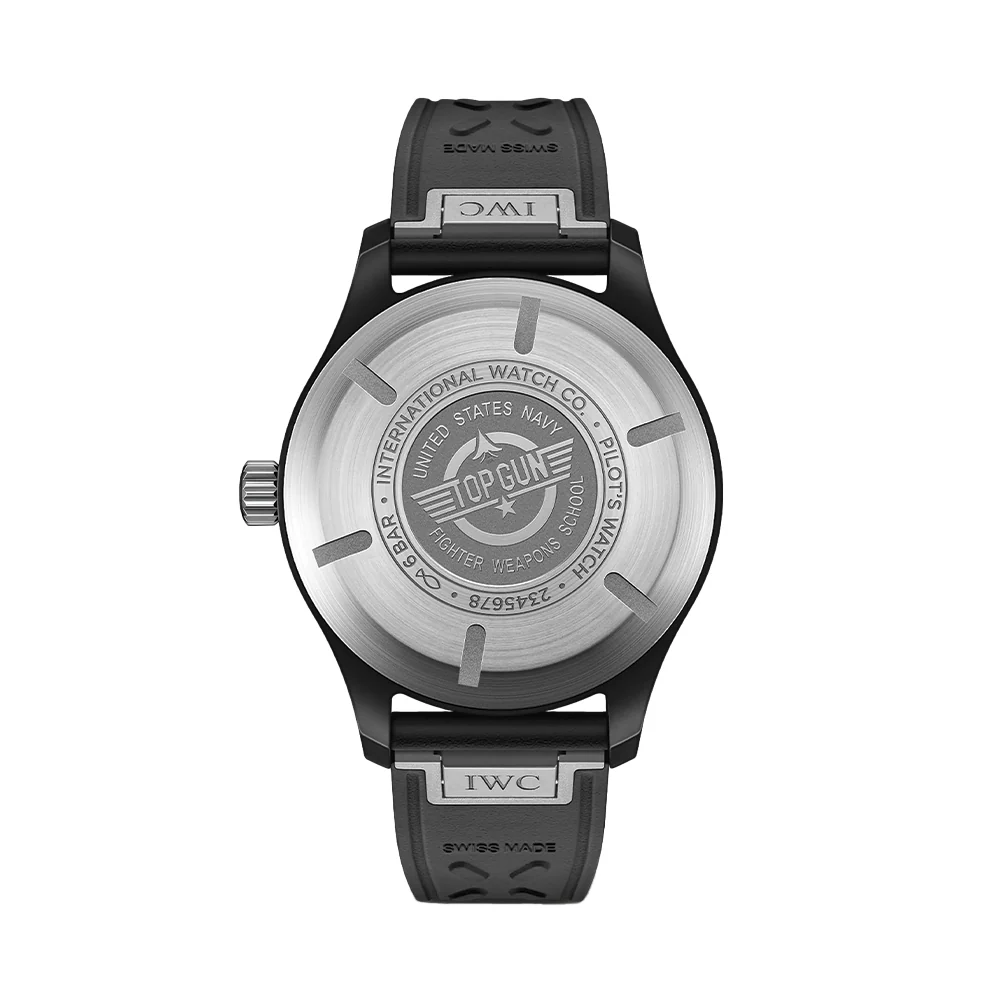 Pilot's Watch Automatic Top Gun 41mm - Black on Rubber Strap - Image 3