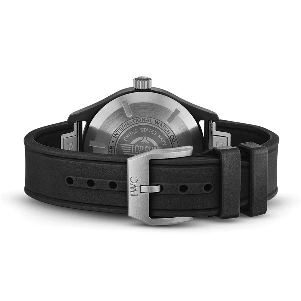 Pilot's Watch Automatic Top Gun 41mm - Black on Rubber Strap - Image 4