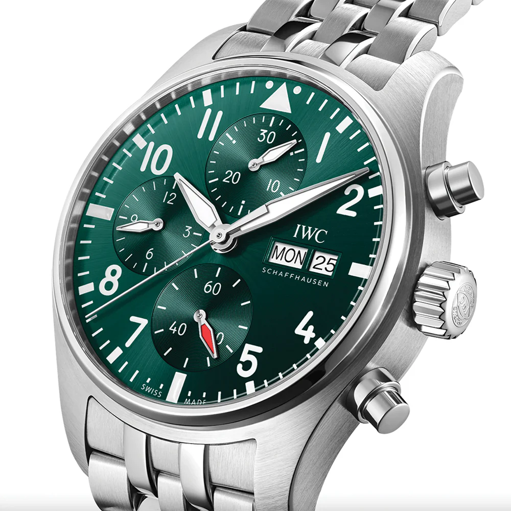 Pilot's Watch Chronograph 41mm - Green on Bracelet - Image 2
