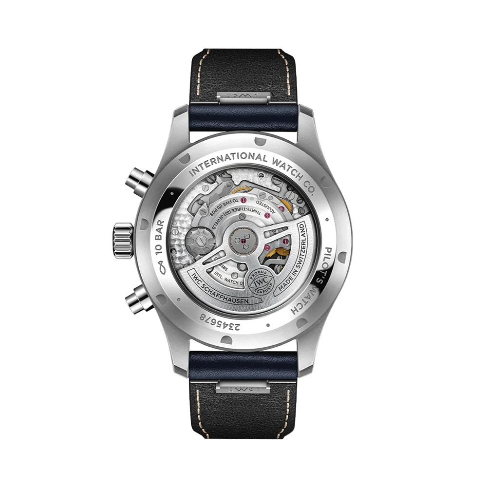 Pilot's Watch Chronograph 43mm - Blue on Leather Strap - Image 3
