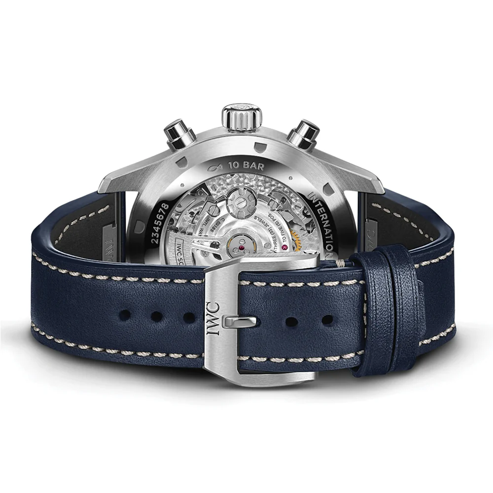 Pilot's Watch Chronograph 43mm - Blue on Leather Strap - Image 4