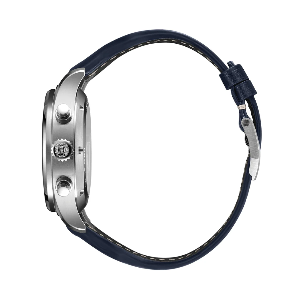 Pilot's Watch Chronograph 43mm - Blue on Leather Strap - Image 5