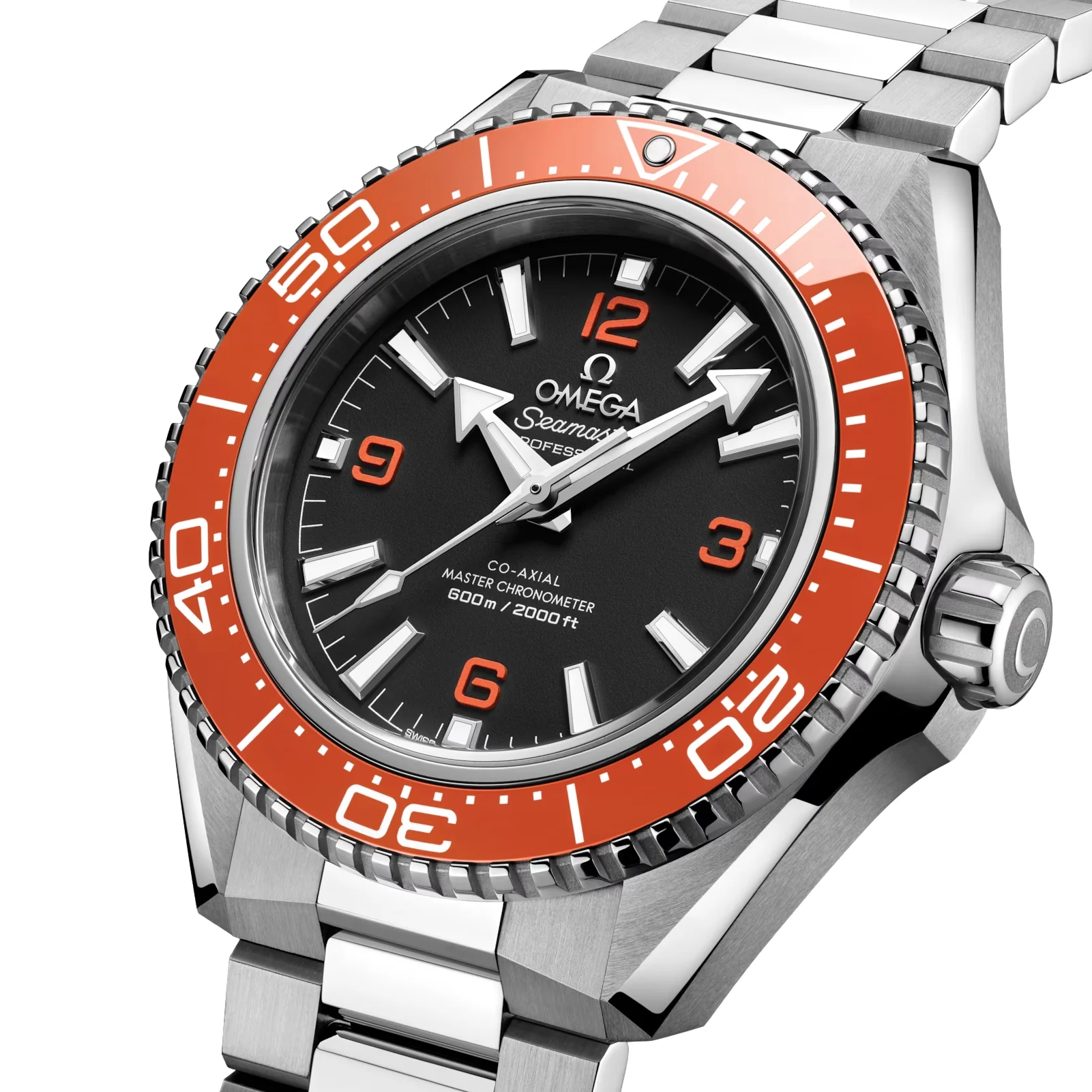 Seamaster Planet Ocean 600M 42mm - Black and Orange on Bracelet - Image 2
