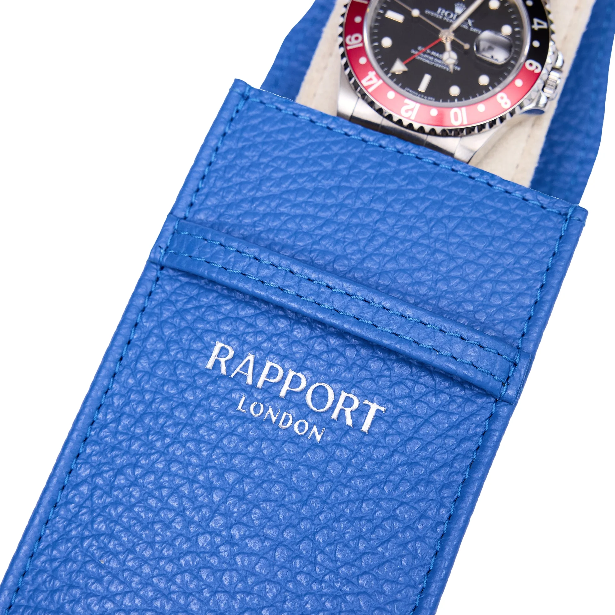 Portobello Single Watch Pouch - Blue - Image 2
