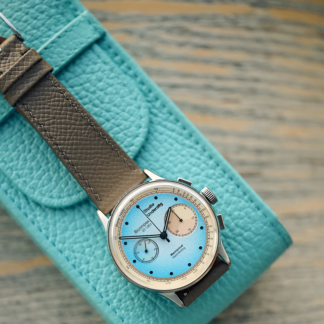 Portobello Single Watch Pouch - Turquoise - Image 2