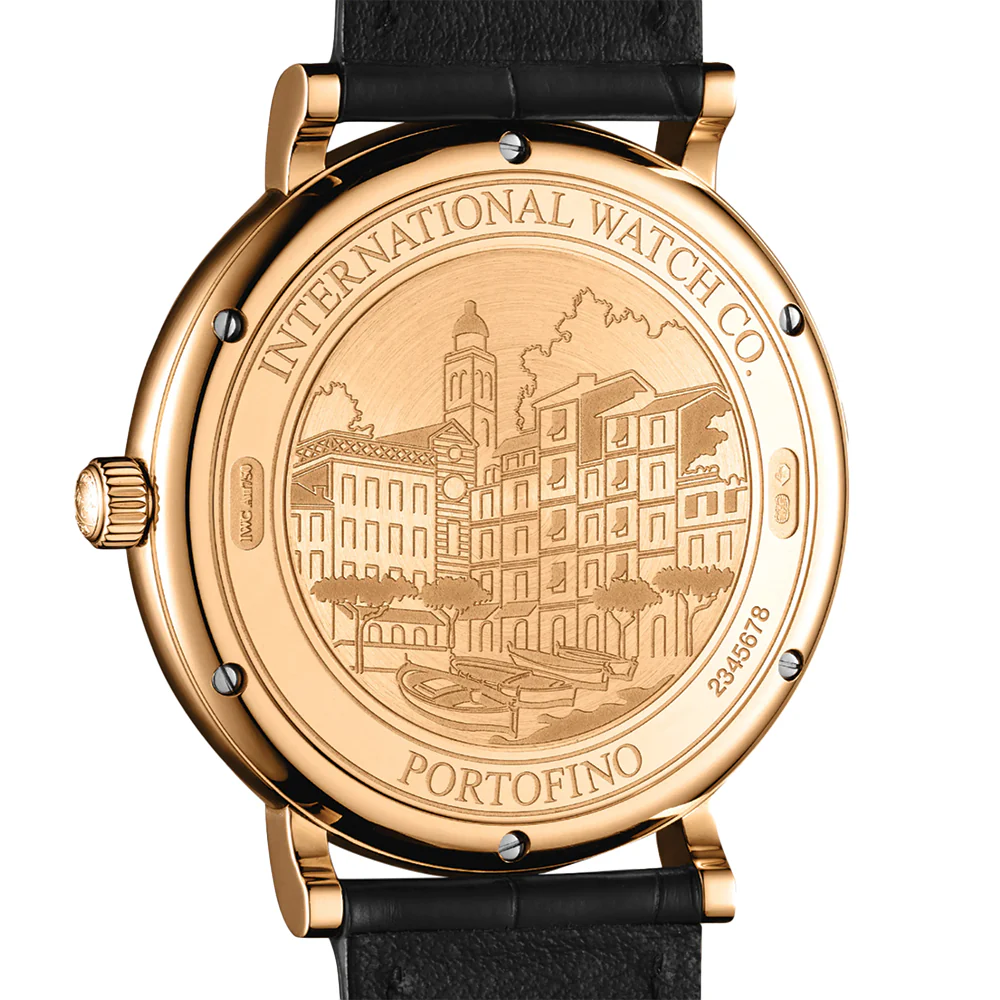 Portofino Automatic 18K 5N Gold Case 40mm - Blue on Leather Strap - Image 5