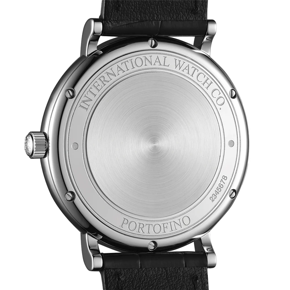 Portofino Automatic Gold Accents 40mm - Blue on Leather Strap - Image 5
