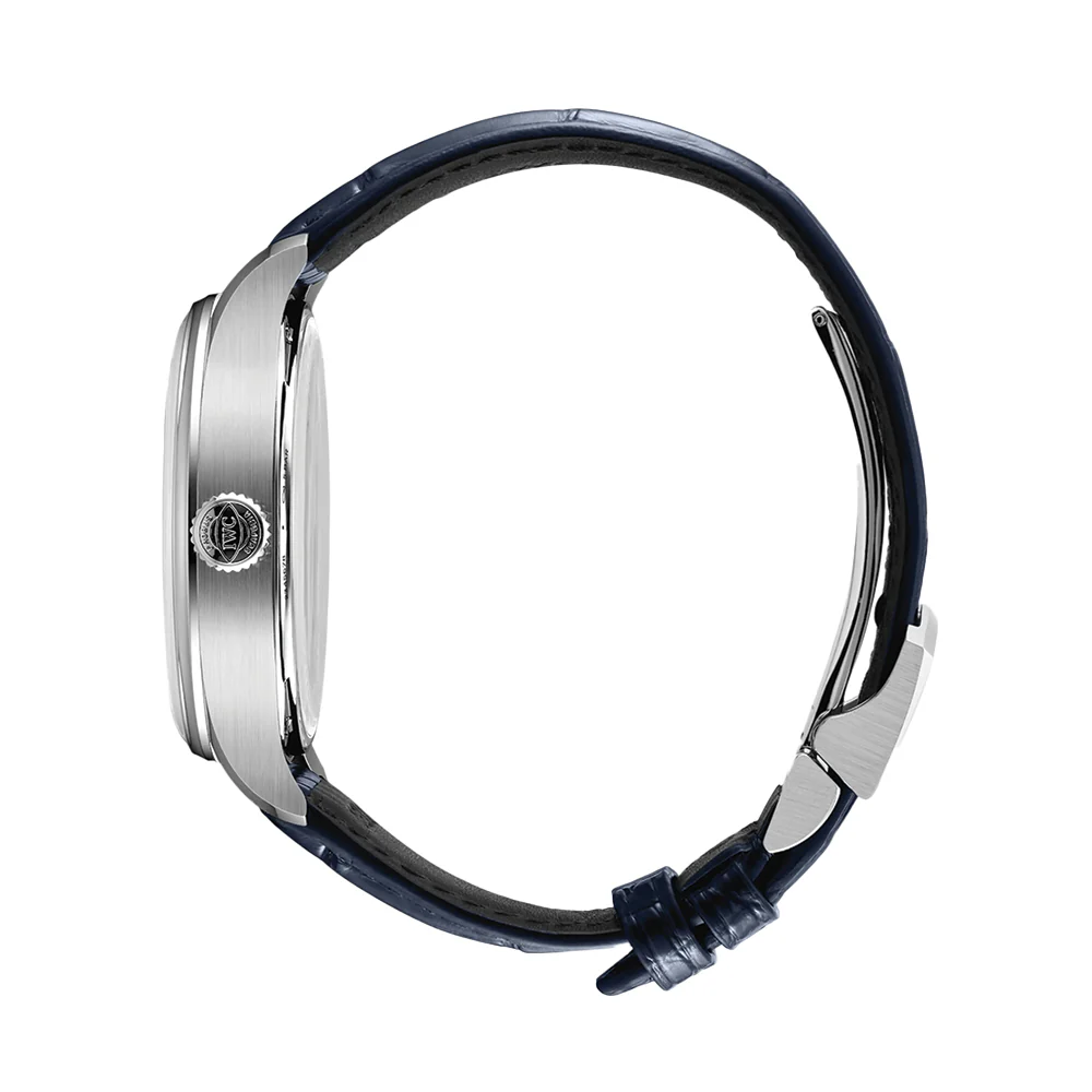 Portugieser Automatic Blue Accents 42mm - Silver-Plated on Blue Leather Strap - Image 5