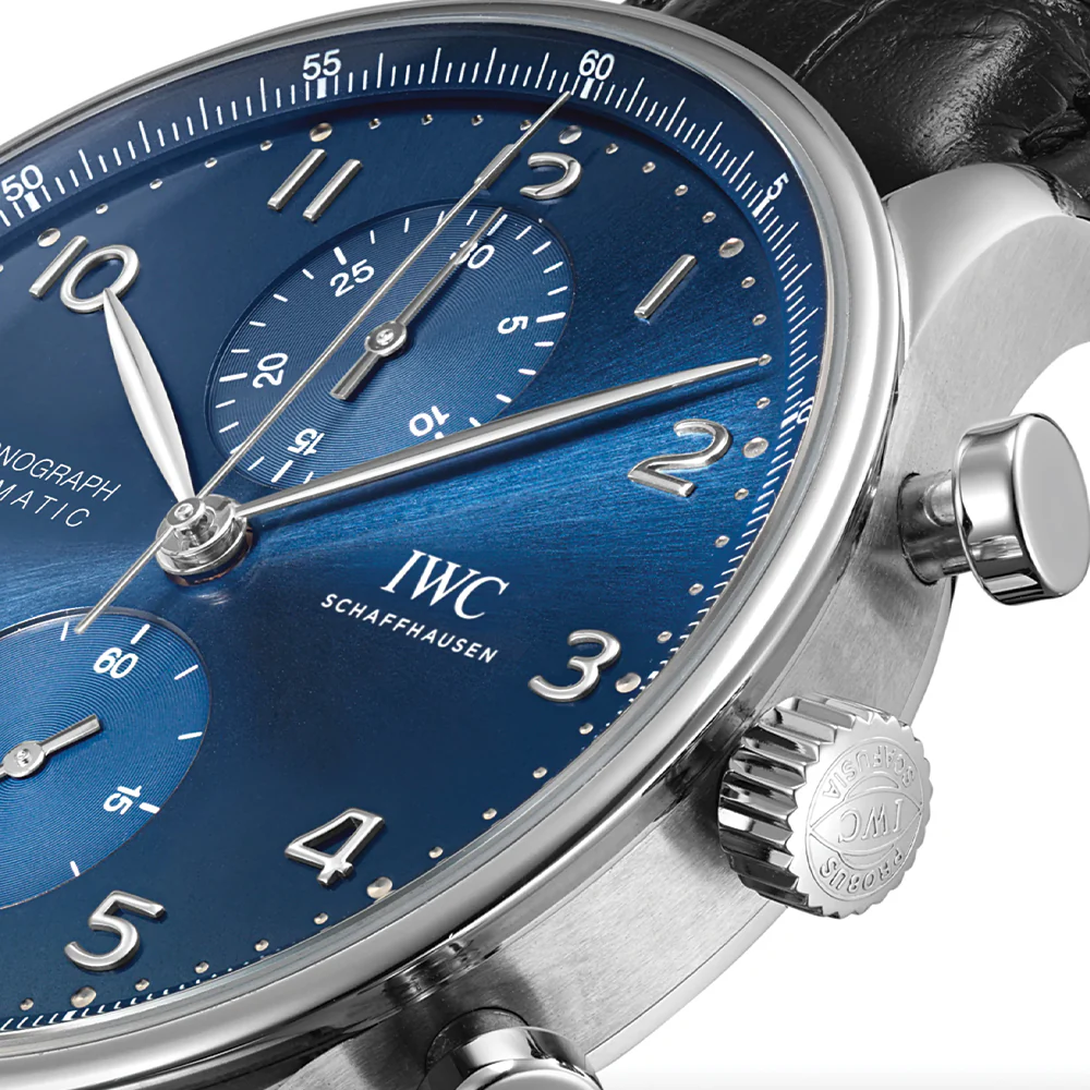 Portugieser Chronograph 41mm - Blue on Leather Strap - Image 4