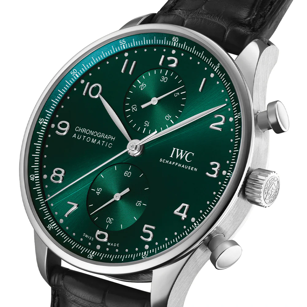 Portugieser Chronograph 41mm - Green on Leather Strap - Image 2