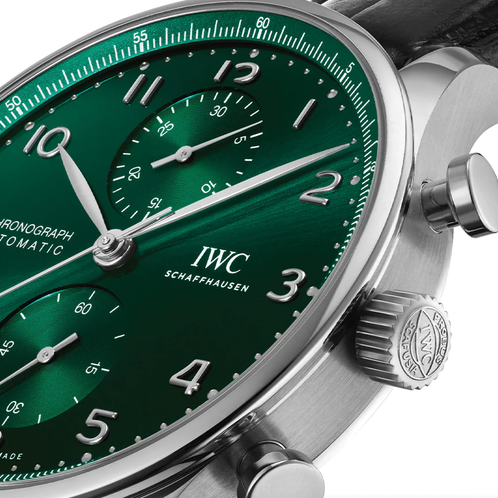 Portugieser Chronograph 41mm - Green on Leather Strap - Image 4