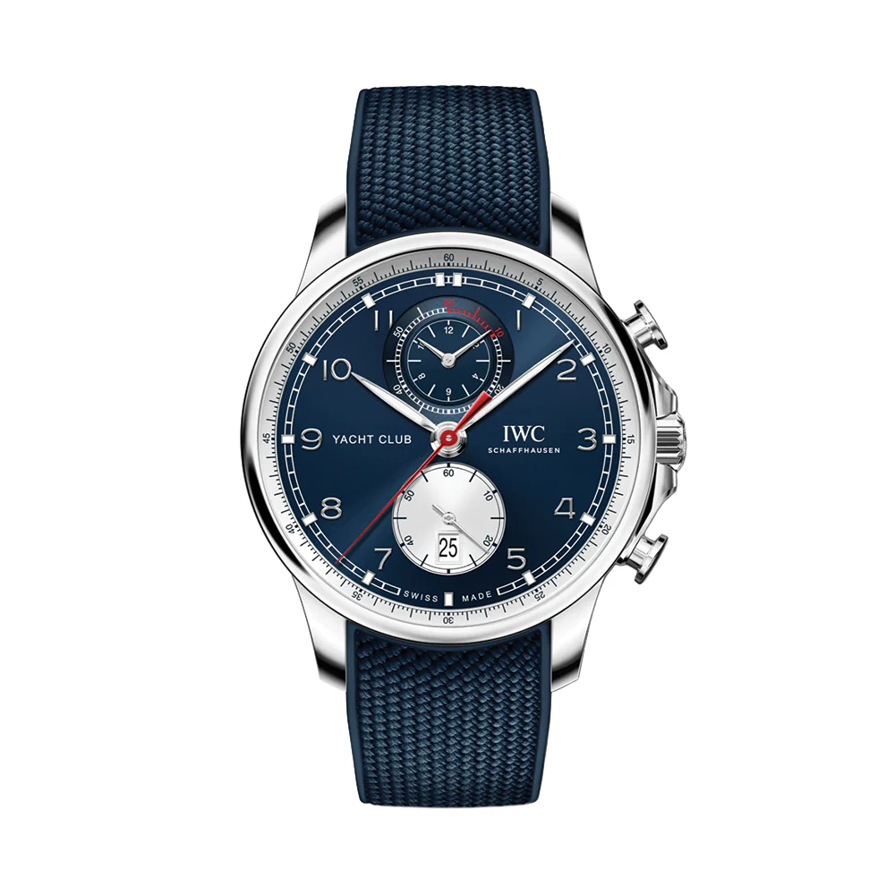 Portugieser Yacht Club Chronograph Edition “Orlebar Brown” 44.6mm - Blue on Rubber Strap