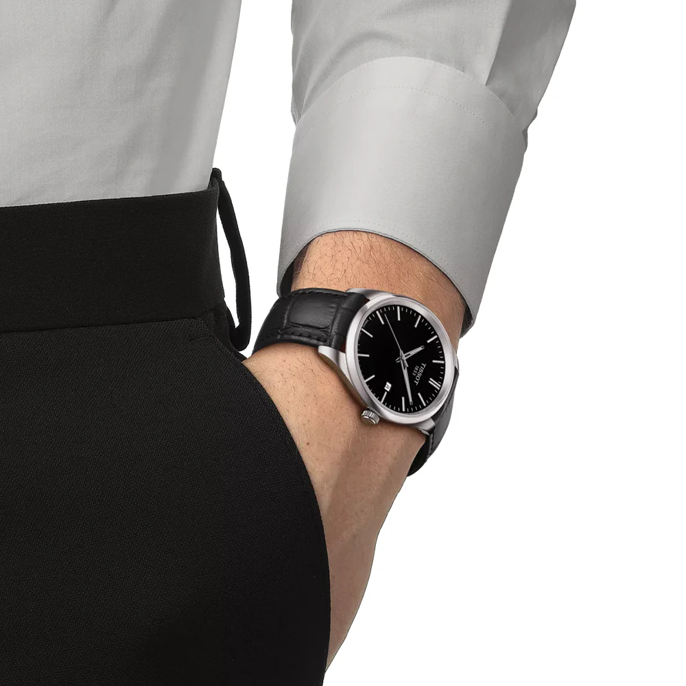 PR 100 Quartz 40mm - Black on Leather Strap - Image 2