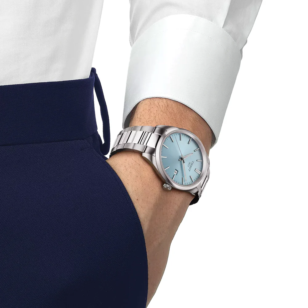 PR 100 Quartz 40mm - Blue on Bracelet - Image 2