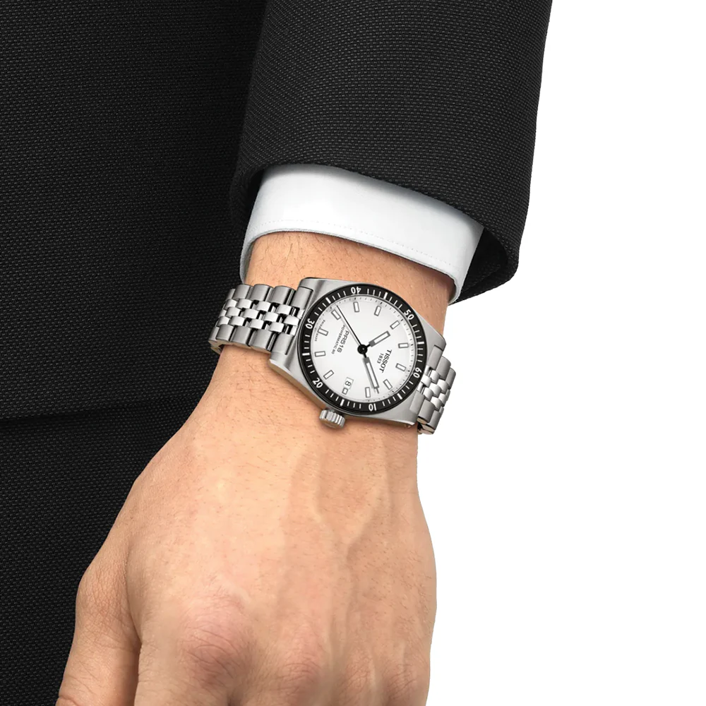 PR516 Powermatic 80 38mm - White on Bracelet - Image 2